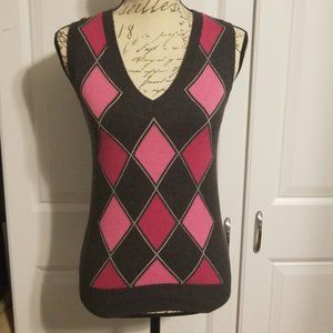 Pink sweater vest